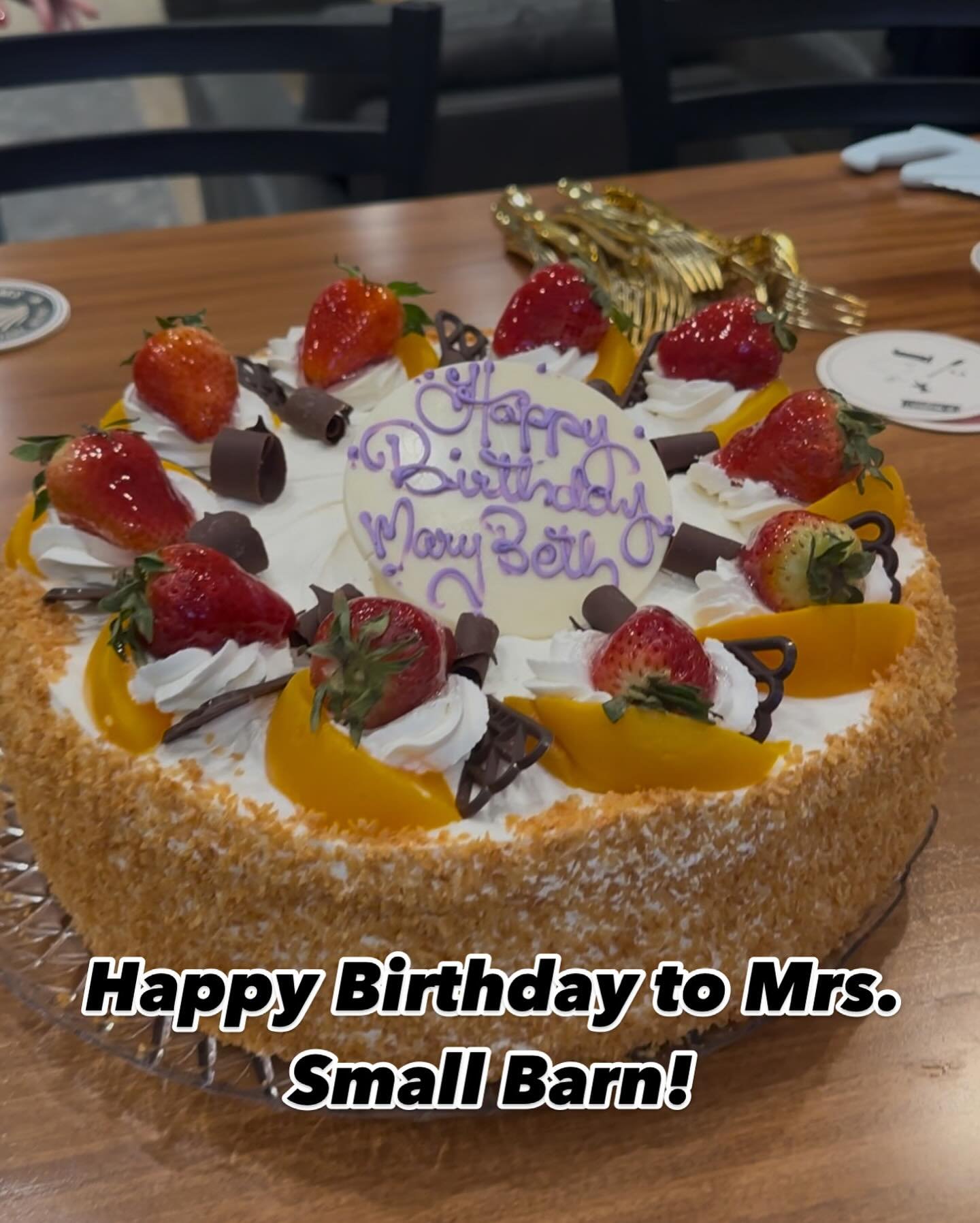 Happy birthday to my beautiful wife and partner! This is a big one!  The dream would t be possible without you.  #spinelliscakes #49andthensome #tresleches #smallbarnfarms #knowyourfarmer