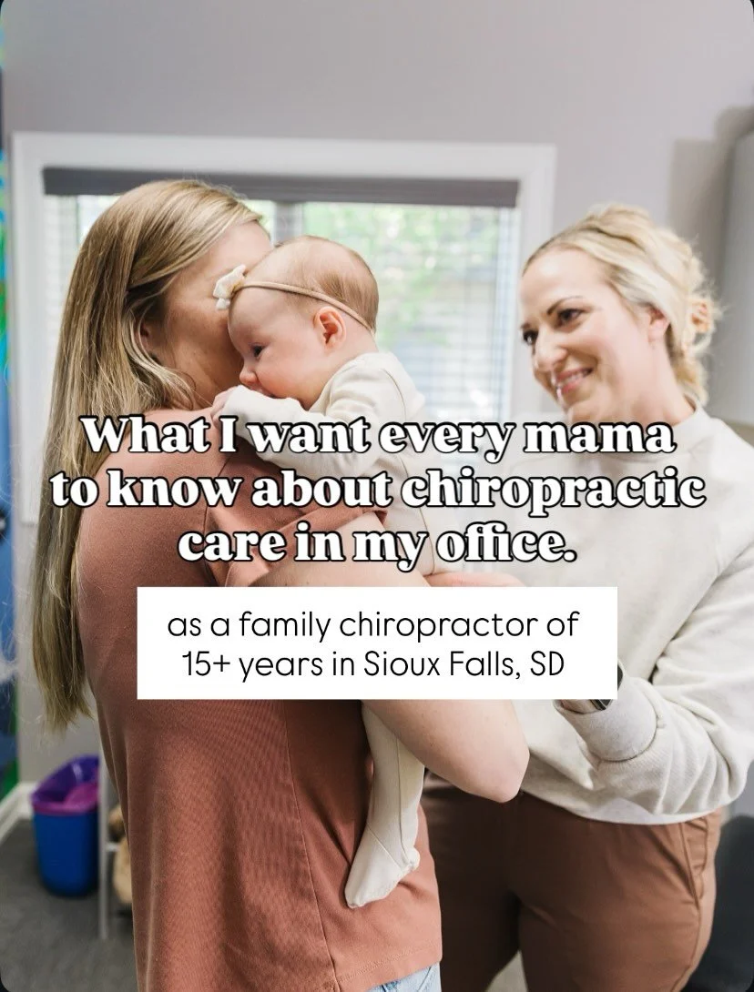 If you&rsquo;re thinking about coming in but feeling a little nervous or unsure what to expect, this one&rsquo;s for you. 🤍
⠀⠀⠀⠀⠀⠀⠀⠀⠀
I&rsquo;ve been a family chiropractor in Sioux Falls for over 15 years, and I still remember how it feels to walk i