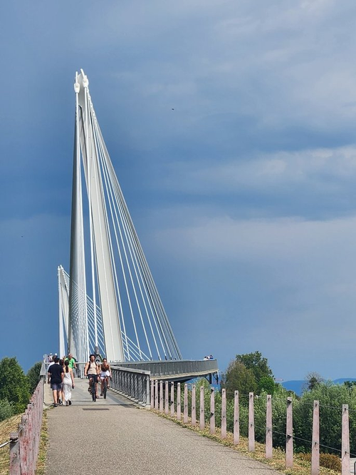 Passerelle des Deux Rives crossing the Rhine between France and Germany
