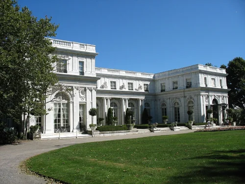 Exterior of Rosecliff in Newport Rhode Island