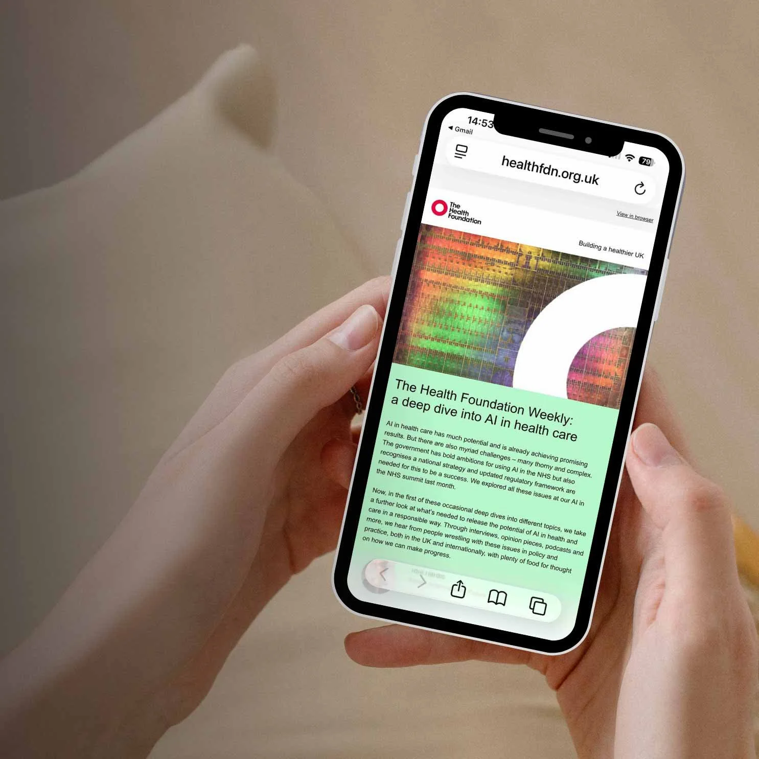 A deep dive newsletter into AI in healthcare | The Health Foundation