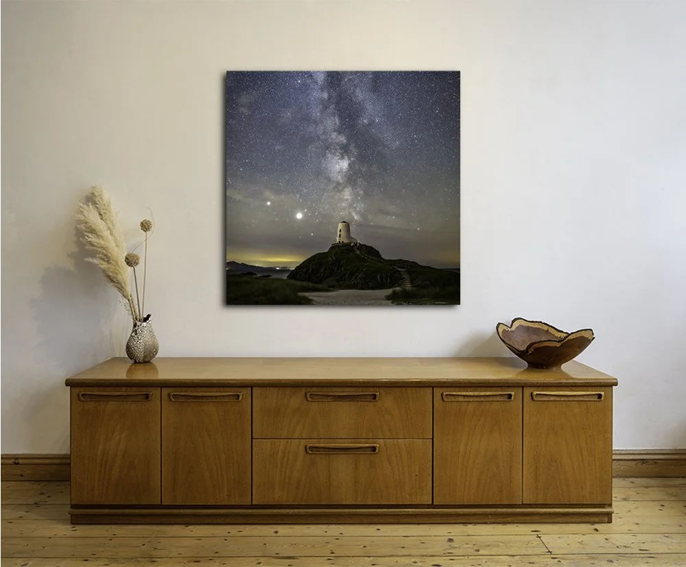 Jupiter, Saturn, the Core & the Lighthouse SQUARE-ACRYLIC METAL.jpg