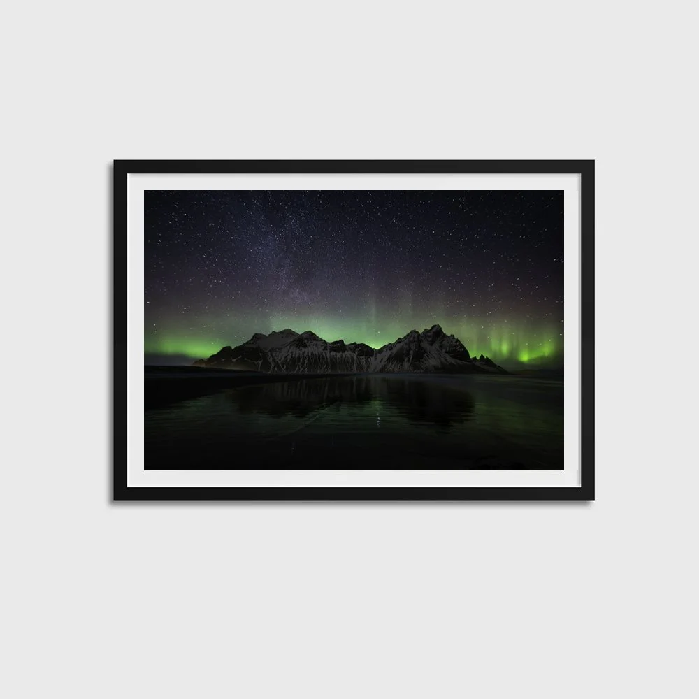 Vega Reflections over the Vestrahorn BLACK FRAME.jpg