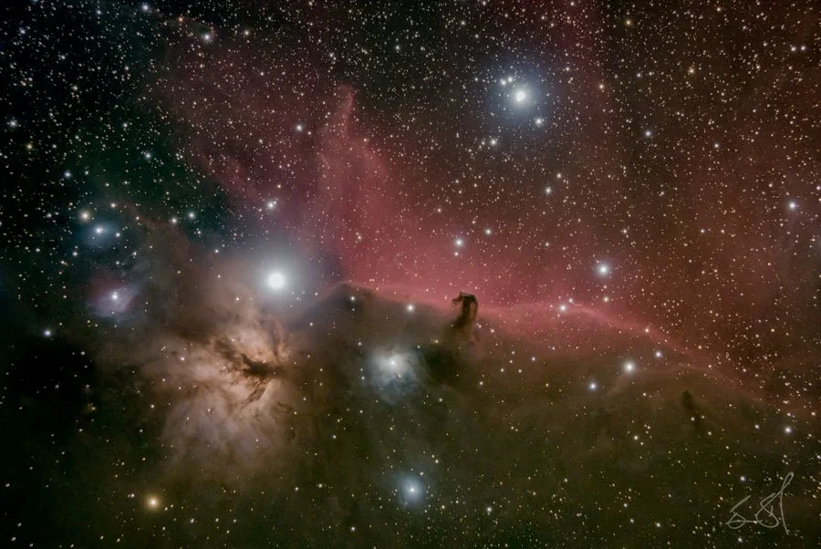 The Horsehead & Flame Nebula