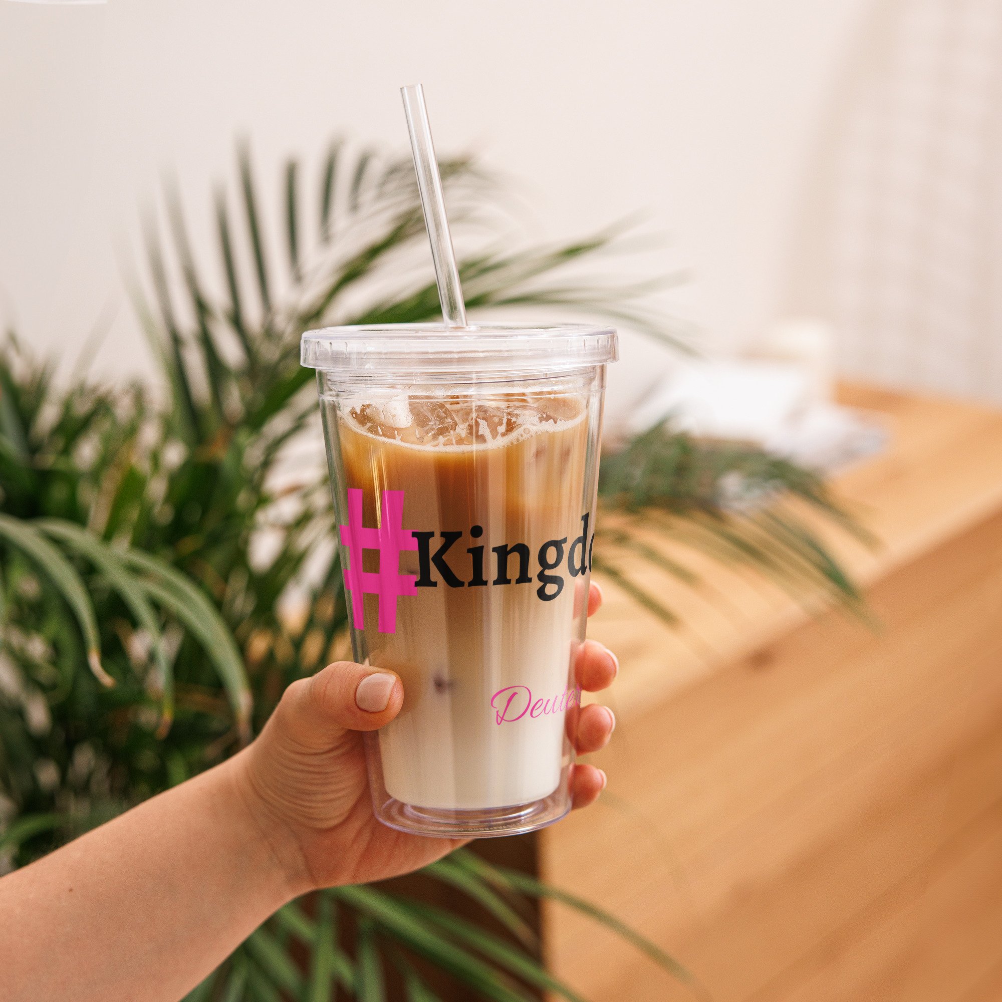 Kingdompreneur – Clear plastic tumbler