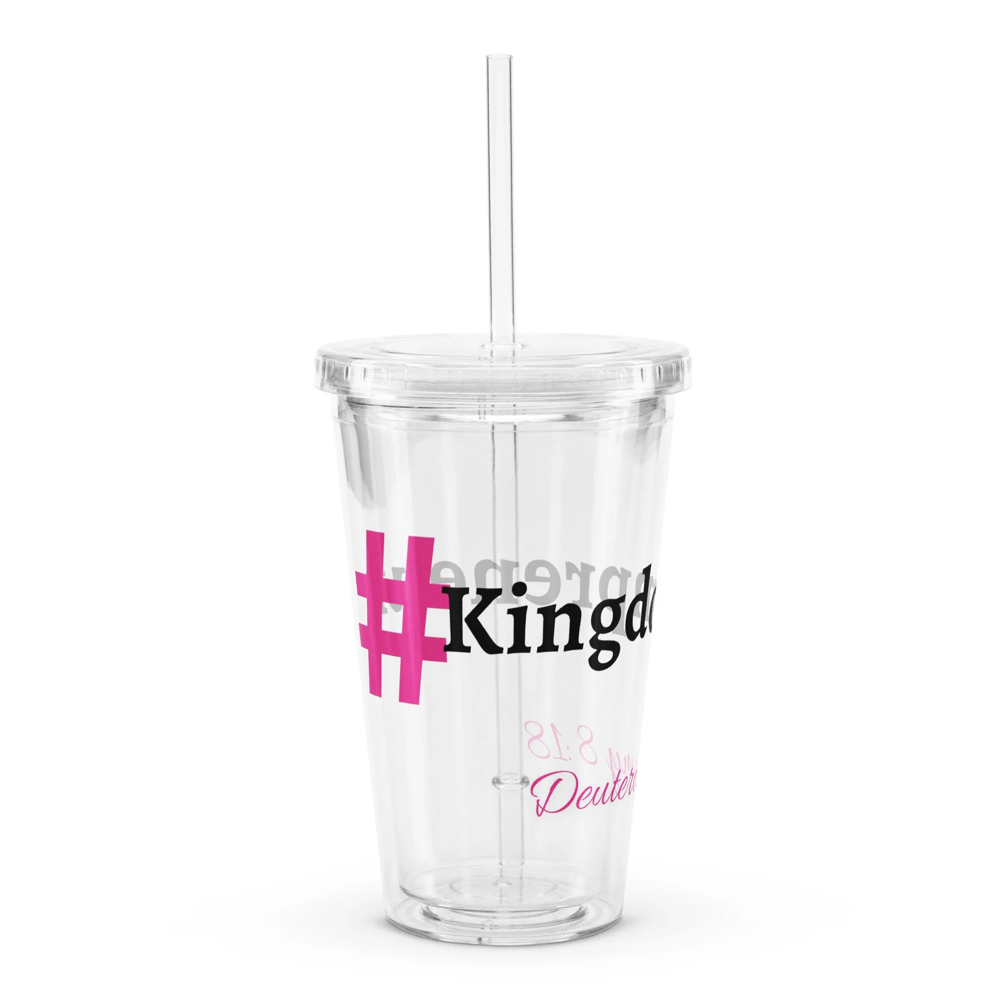 Kingdompreneur Clear Plastic Tumbler