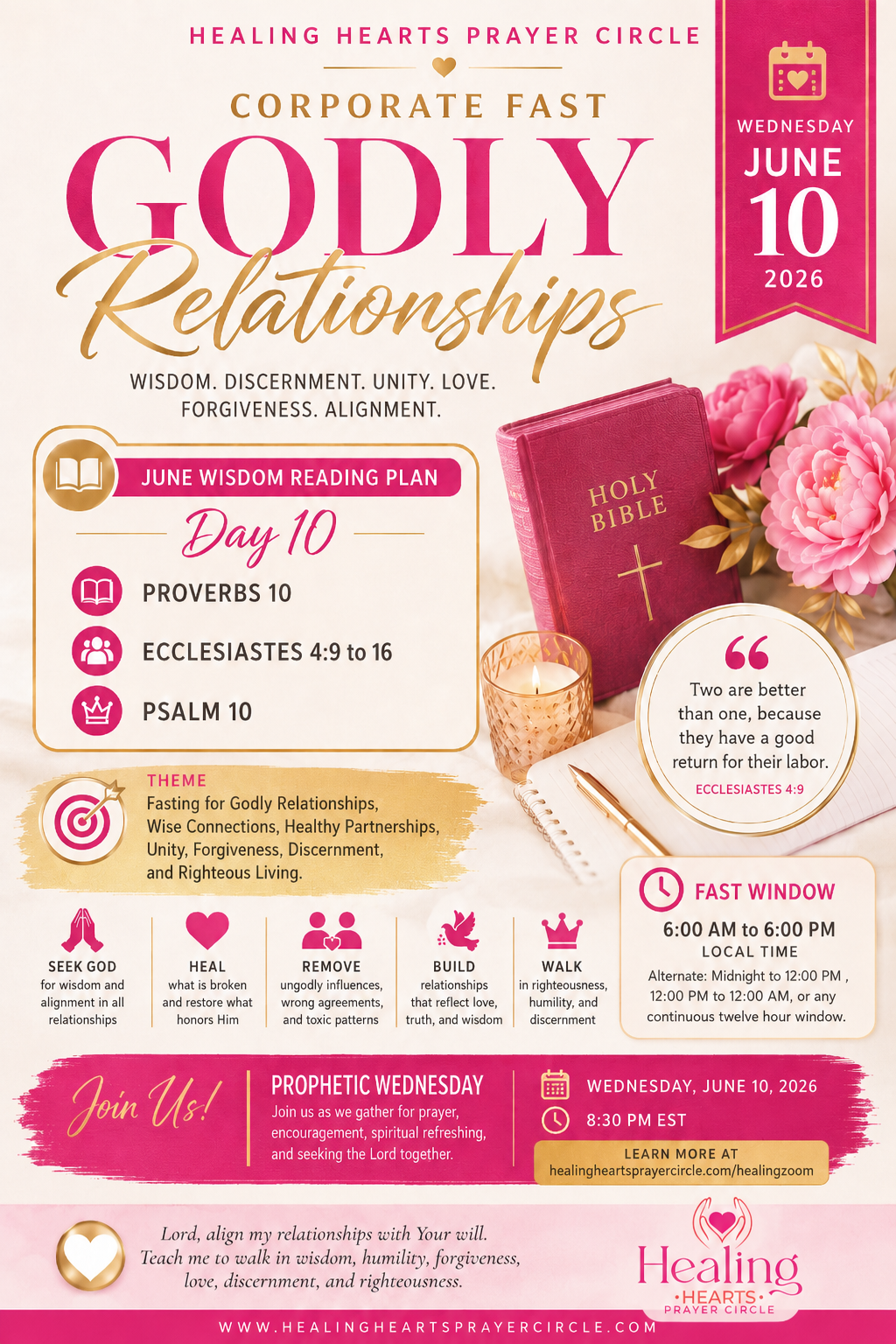 Corporate Fast:Godly Relationships