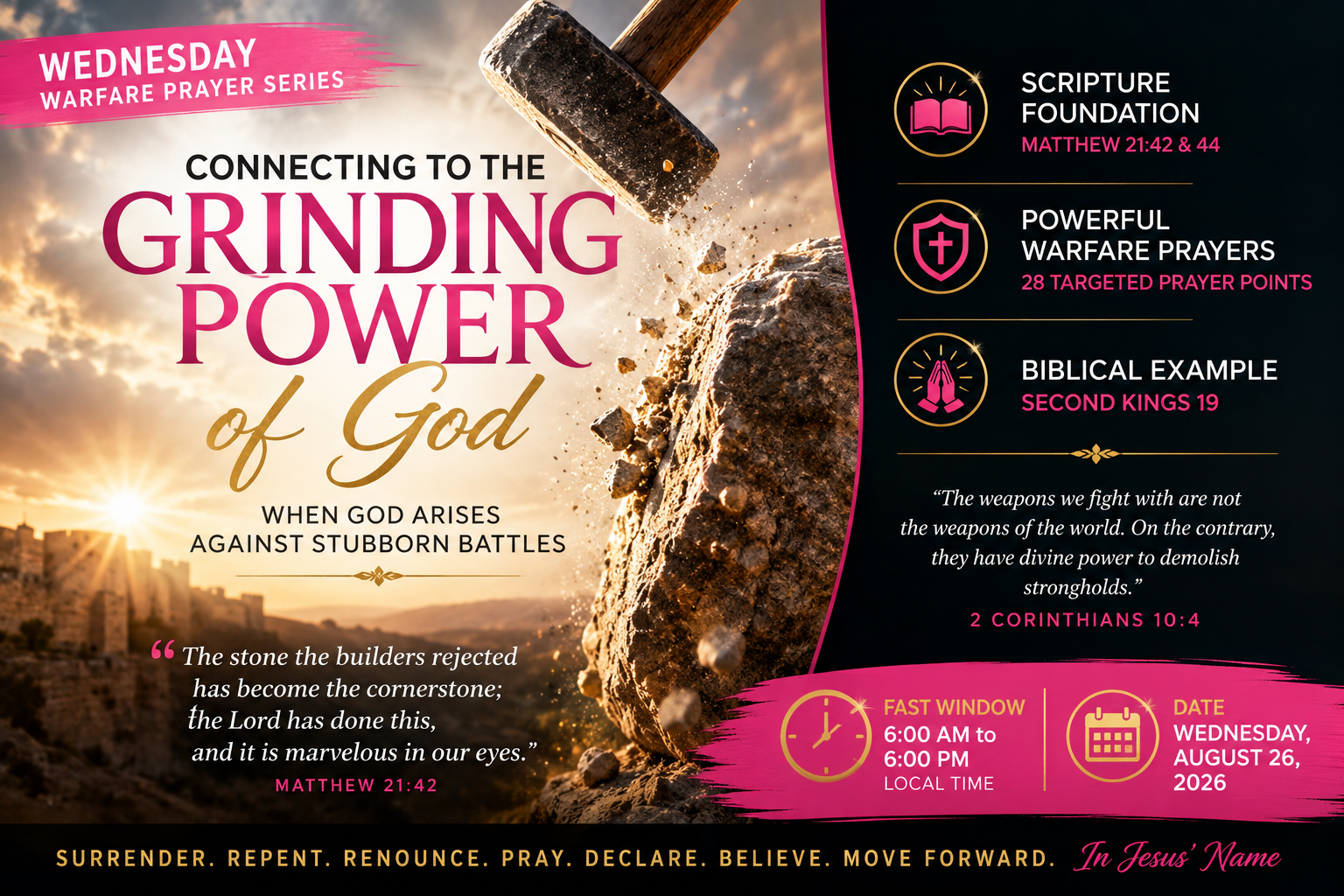 When God Arises Against Stubborn Battles