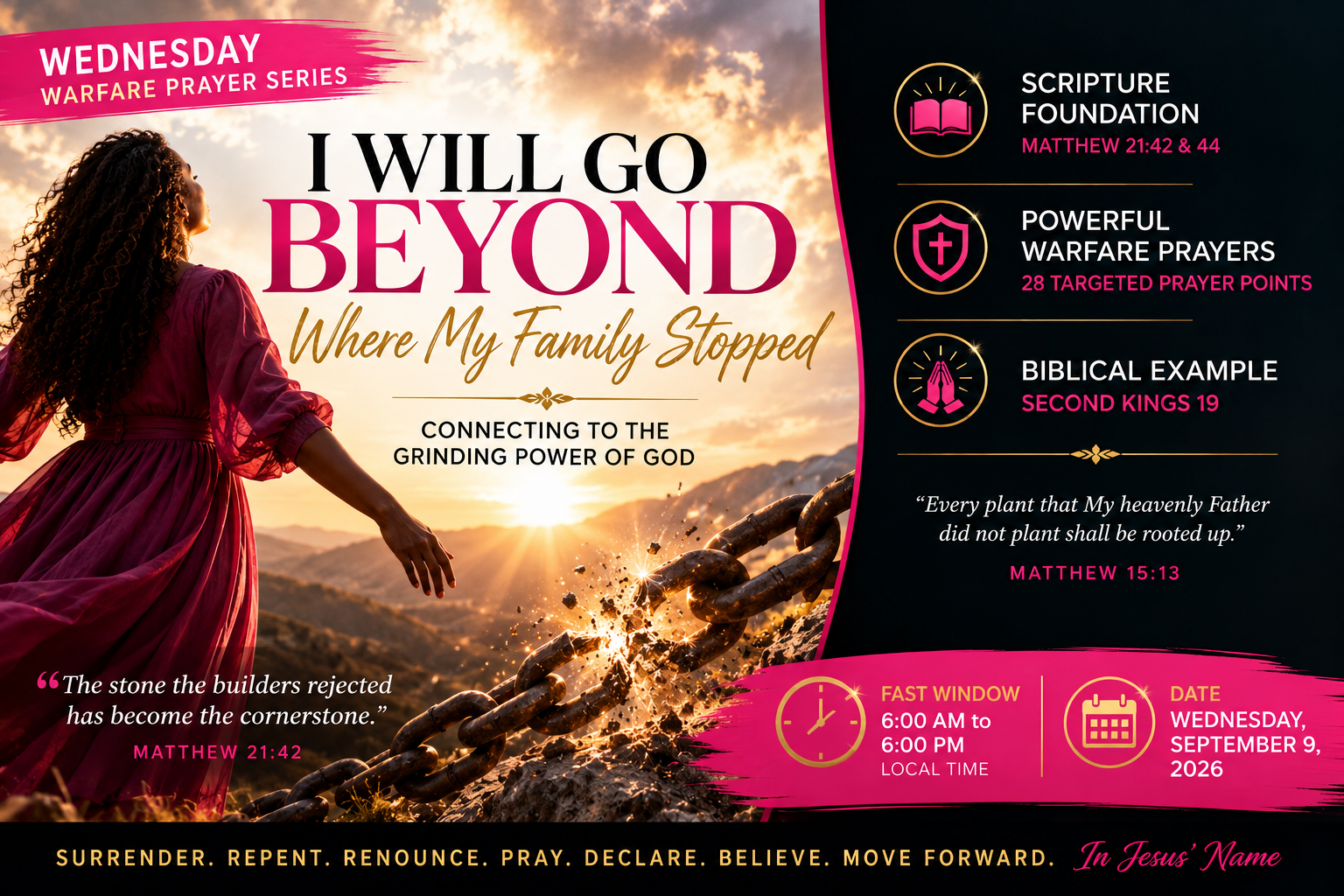 I Will Go Beyond Where My Family Stopped