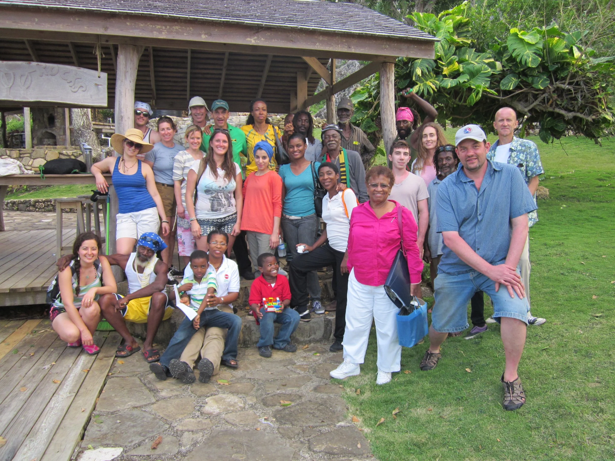 Jamaican and US herbal students
