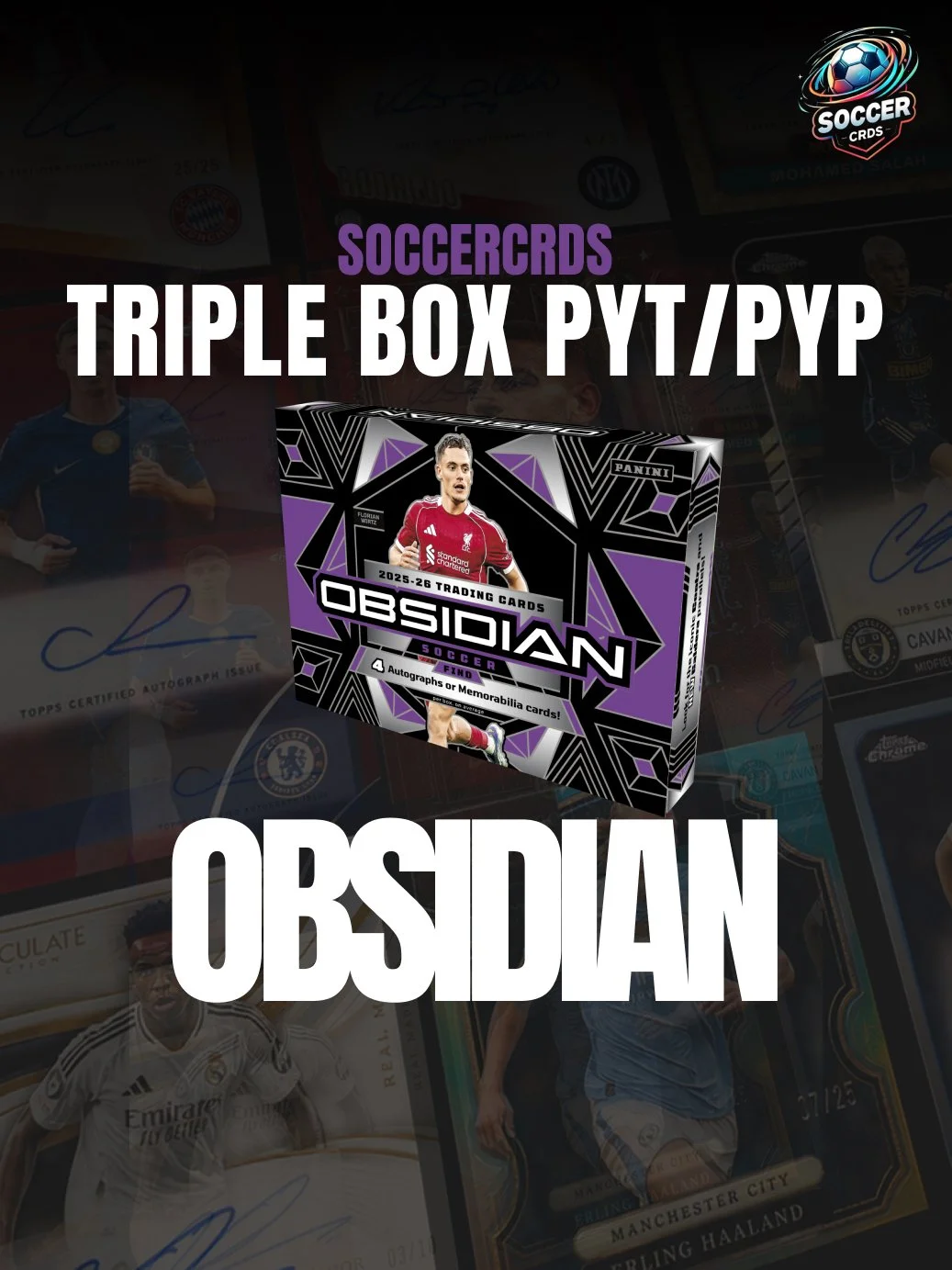 ✨12 AUTOS/RELICS✨ PANINI OBSIDIAN TRIPLE BOXER