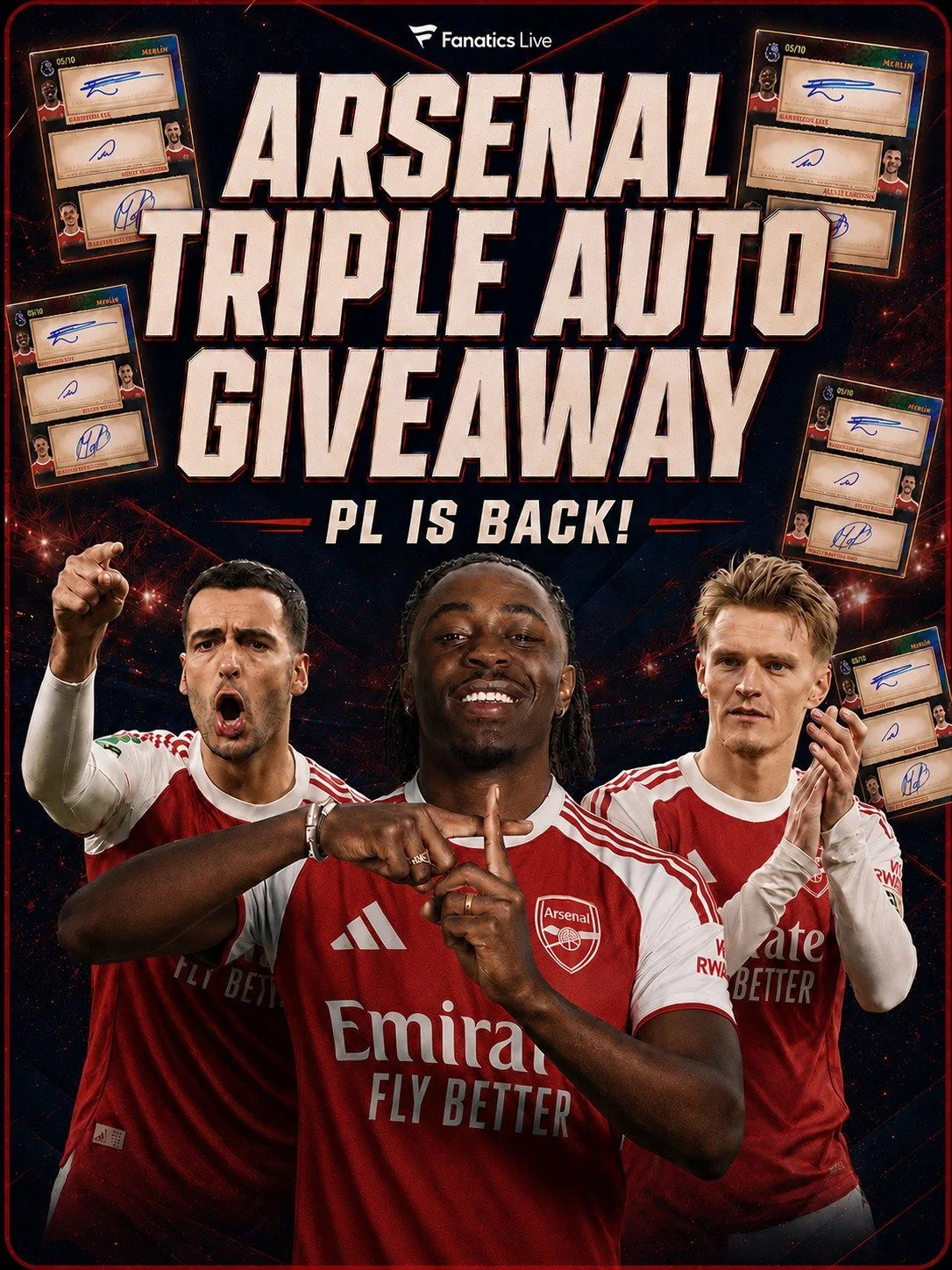✨£1 STARTS ALL DAY!✨ EZE/ODEGAARD/MERINO TRIPLE AUTO /10 GIVVY