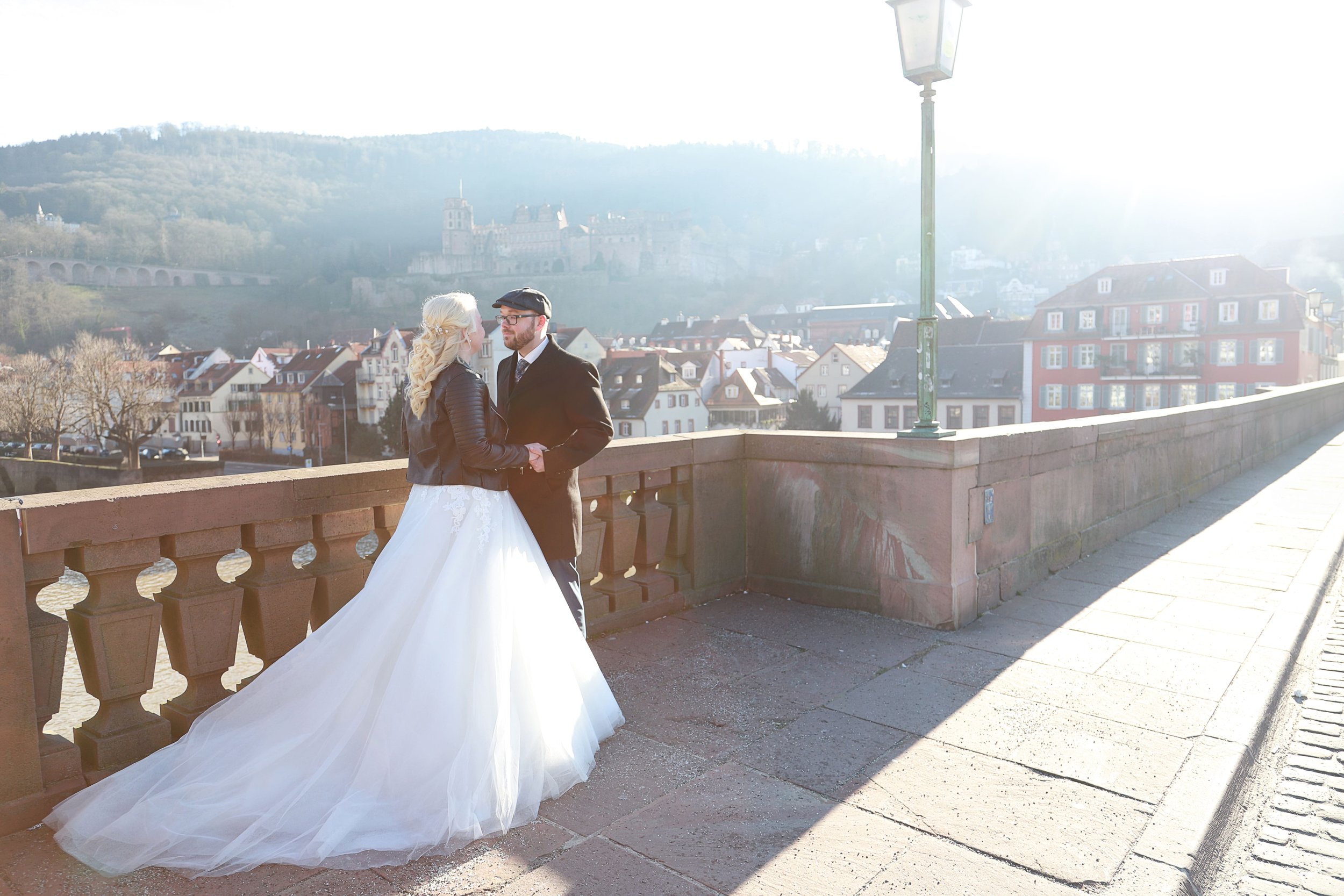 Hochzeitsfotografie Heidelberg - Hochzeitsfoto auf der Alte Brücke