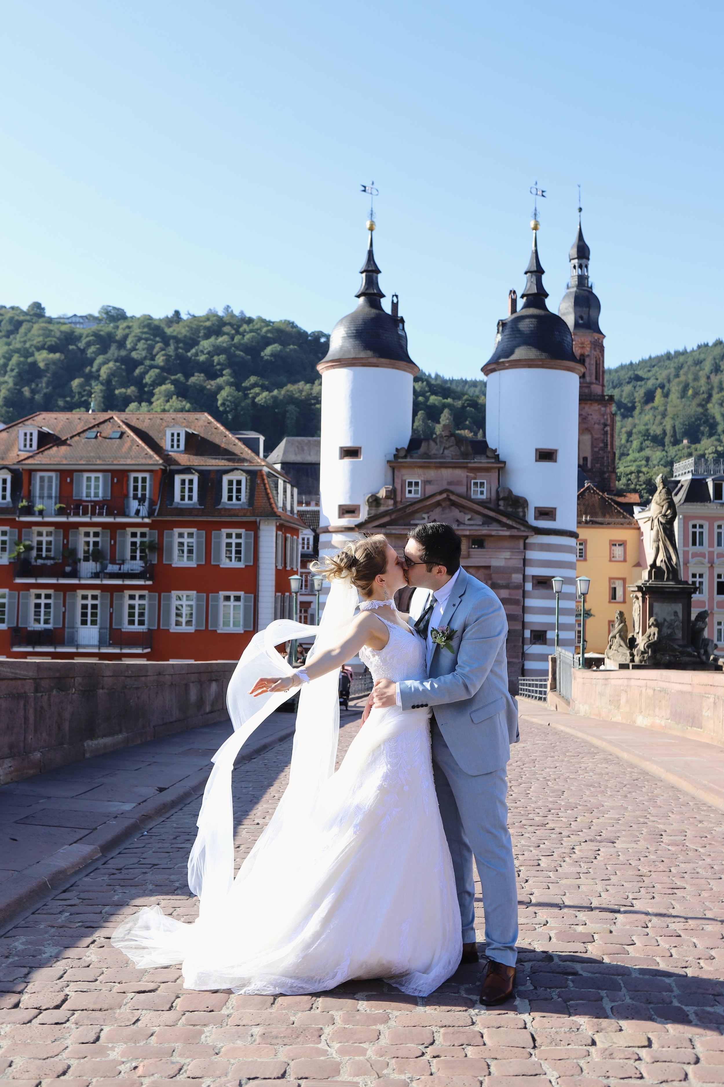 Hochzeitsfotografie Heidelberg - Fotoshooting in der Altstadt
