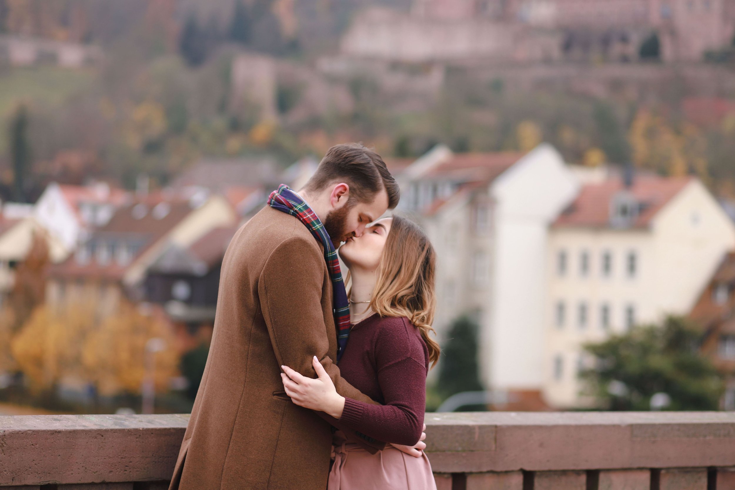 Paarfotoshooting in Heidelberg - authentische romantische Portrait