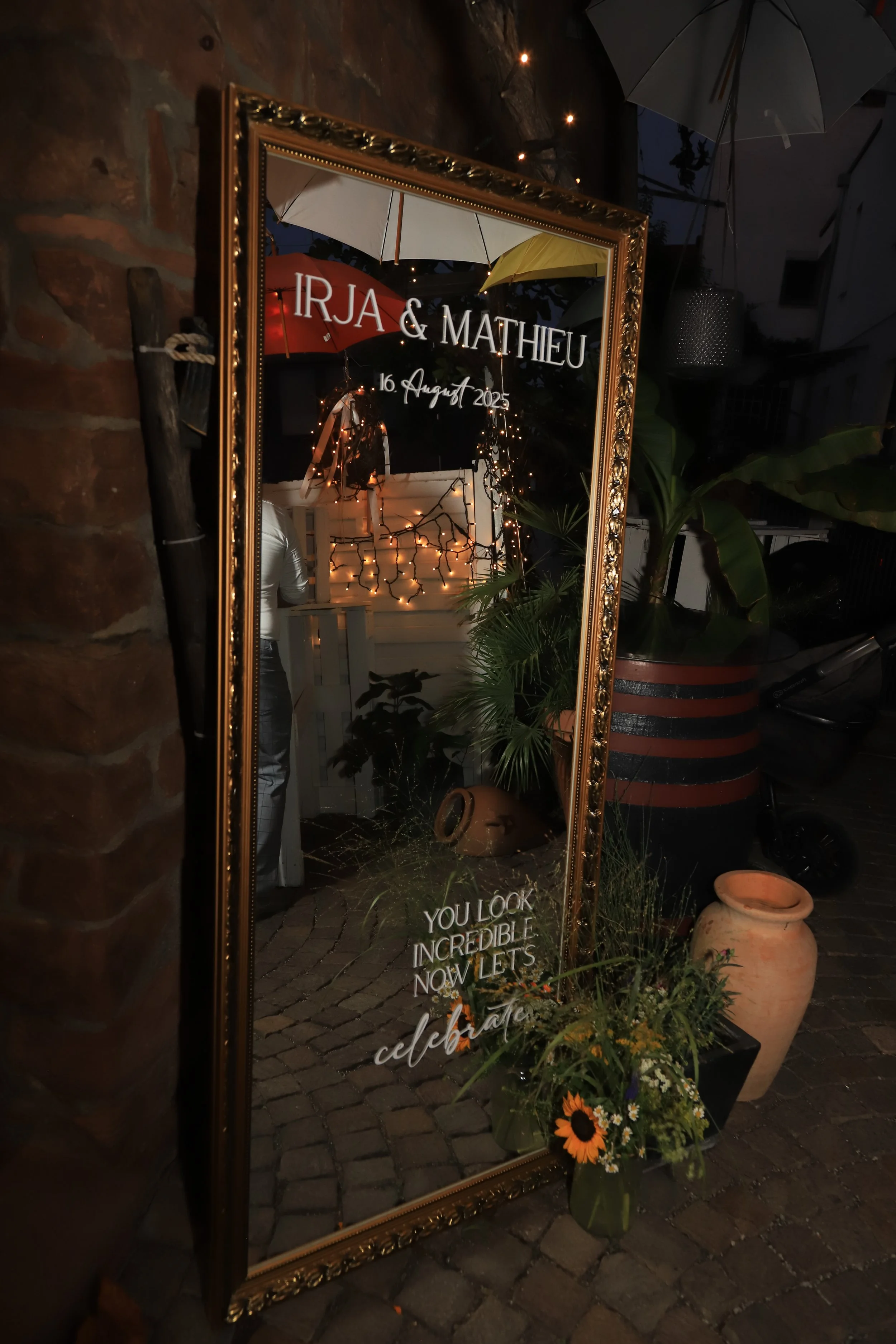 Spiegel für die Hochzeit