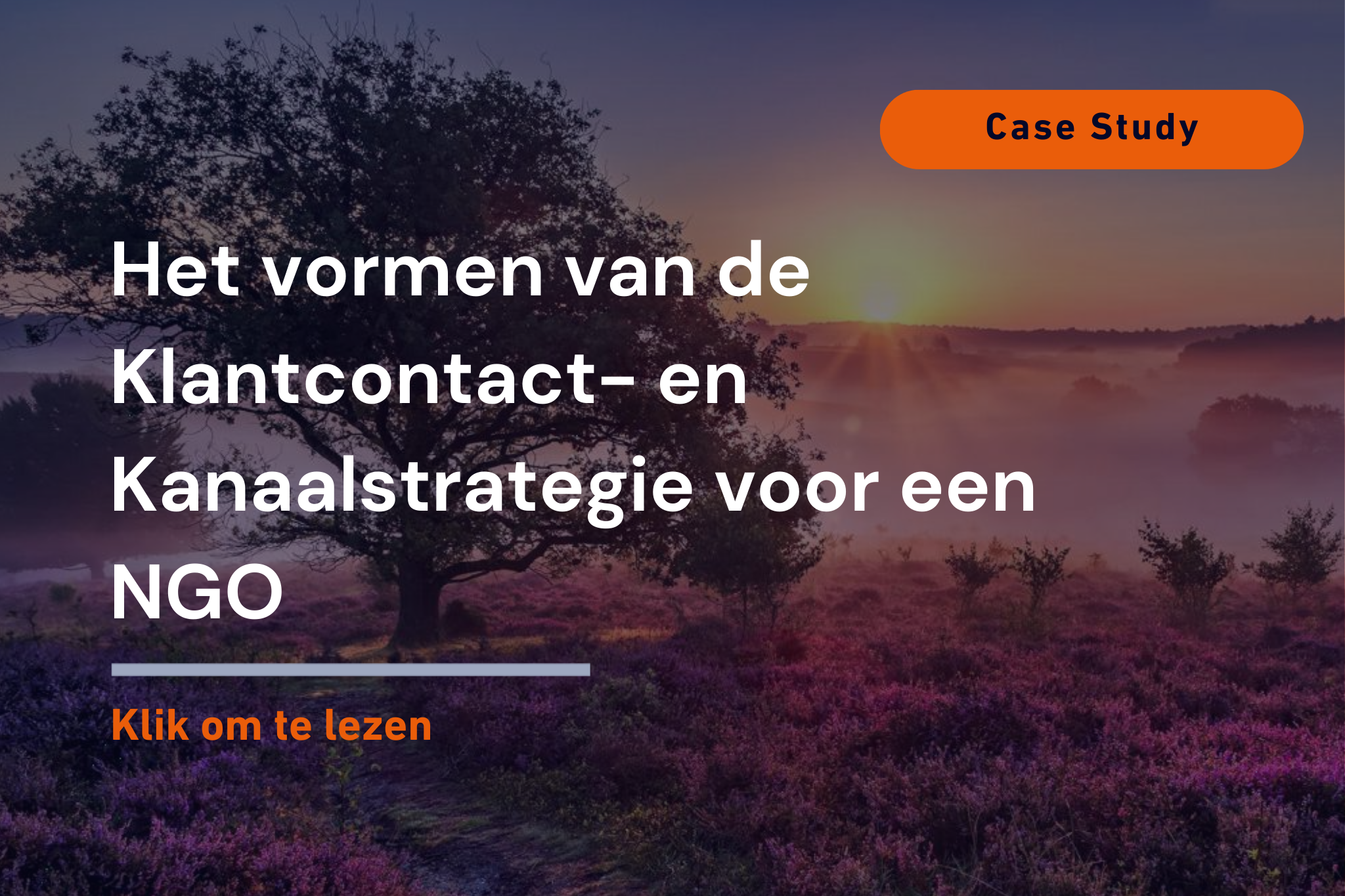 Het vormen van de klantcontact- en kanaalstrategie voor een NGO