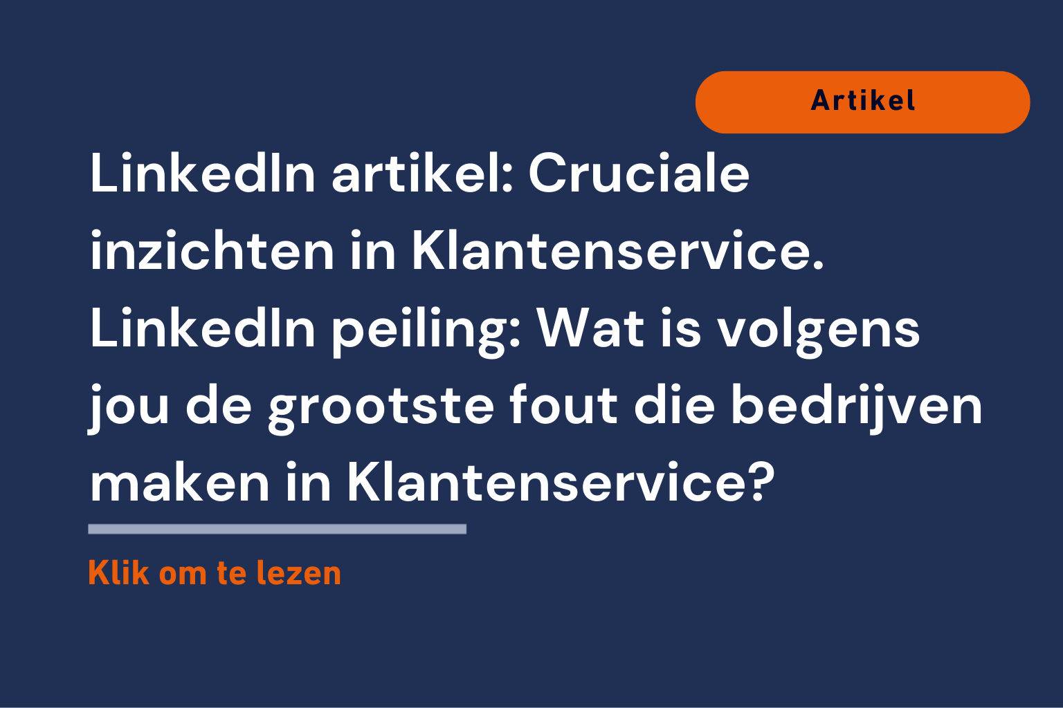 Cruciale inzichten in Klantenservice