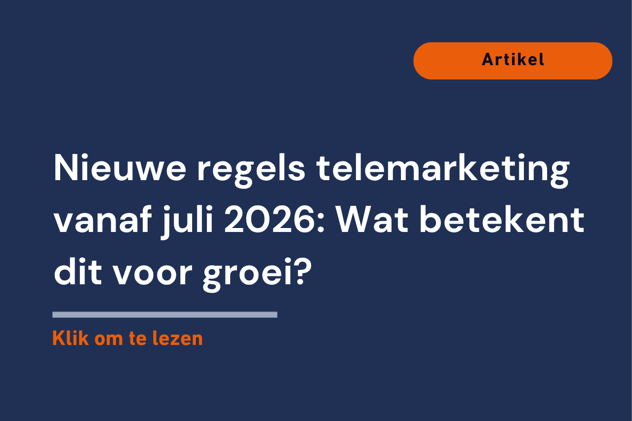 Outbound wordt schaarser. Groei moet dus ergens anders vandaan komen.