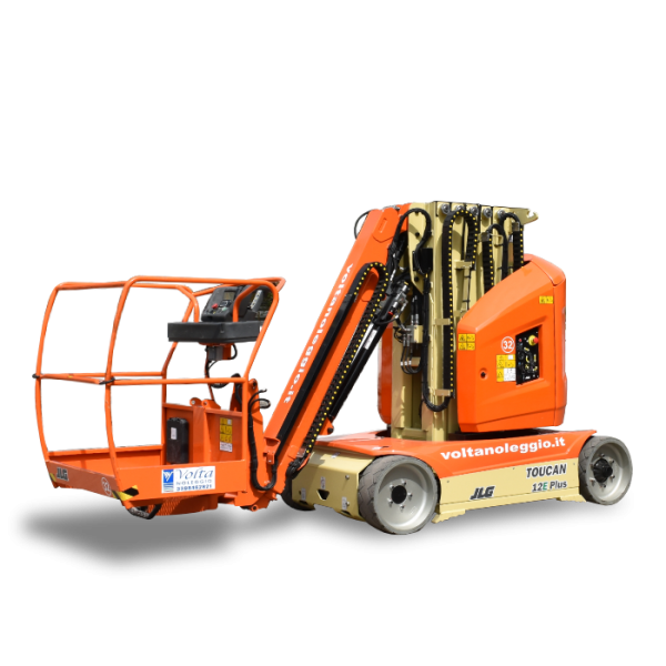 Piattaforma verticale JLG Toucan 12E Plus compatta, ideale per ambienti interni e spazi ristretti