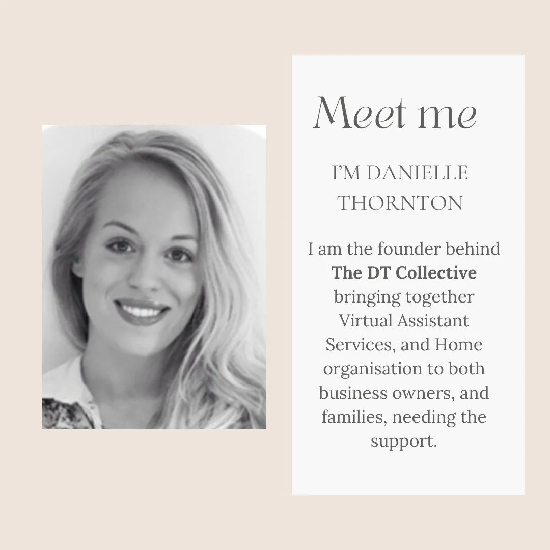 Hello! I&rsquo;m a Virtual Assistant and Home Organisation professional who thrives on bringing calm to chaos&mdash;especially when you&rsquo;re not sure where to start.

The DT Collective was born earlier this year after a career change, sparked by 