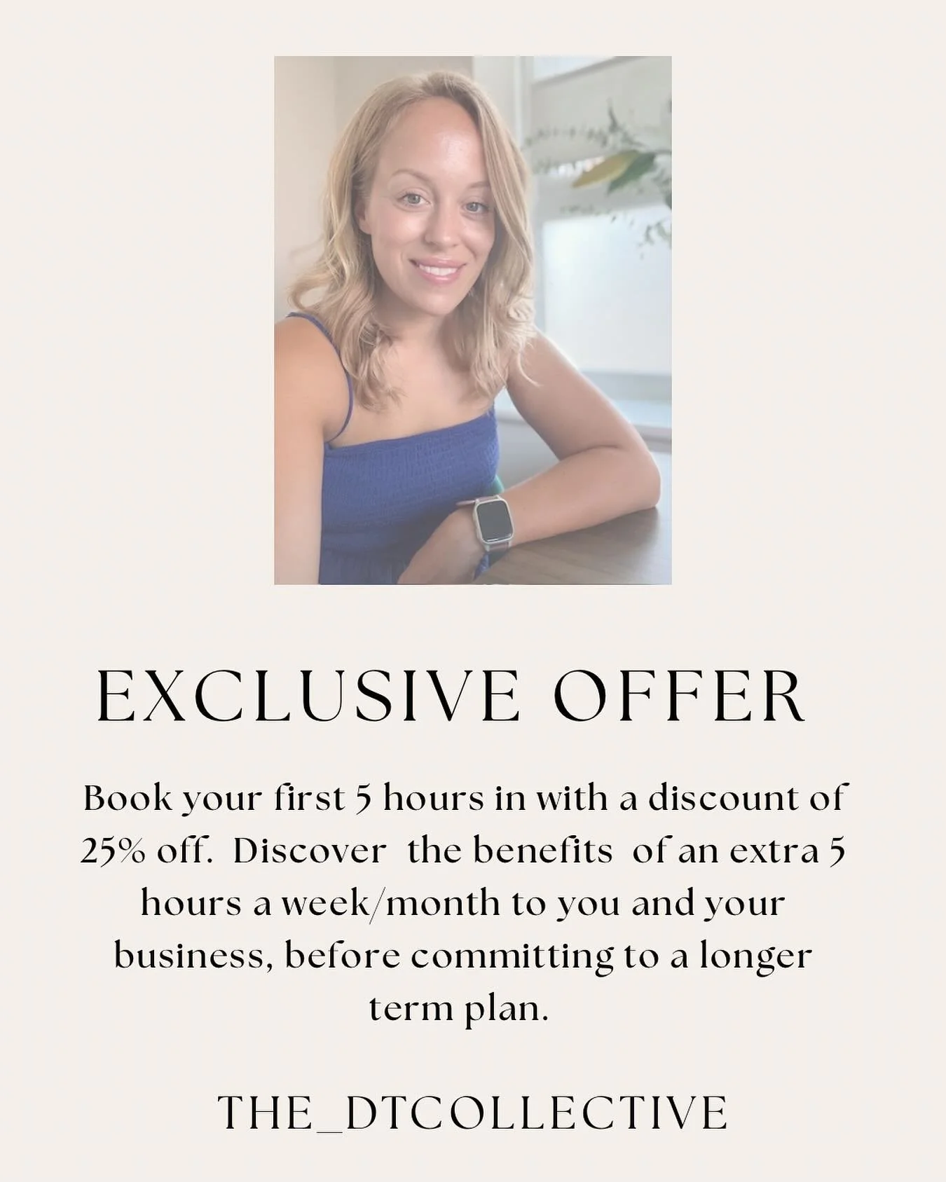 ✨ Thinking about hiring a Virtual Assistant but not quite ready to commit? ✨

I&rsquo;m offering a limited time 25% discount on a 5-hour VA trial package, perfect for anyone who wants to test the waters and experience the benefits before diving in.

