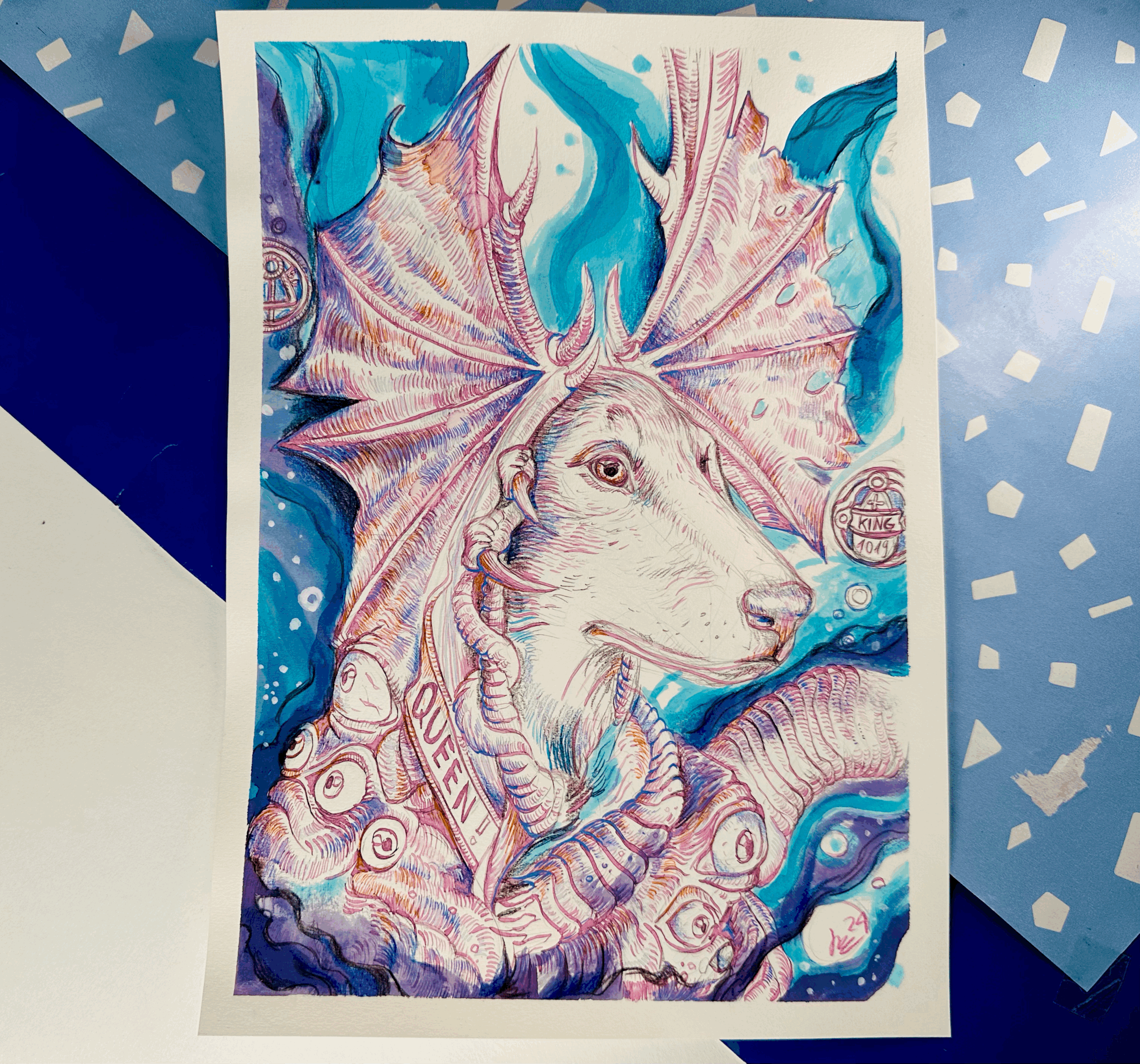 Fledermaus Königin (Print A4)