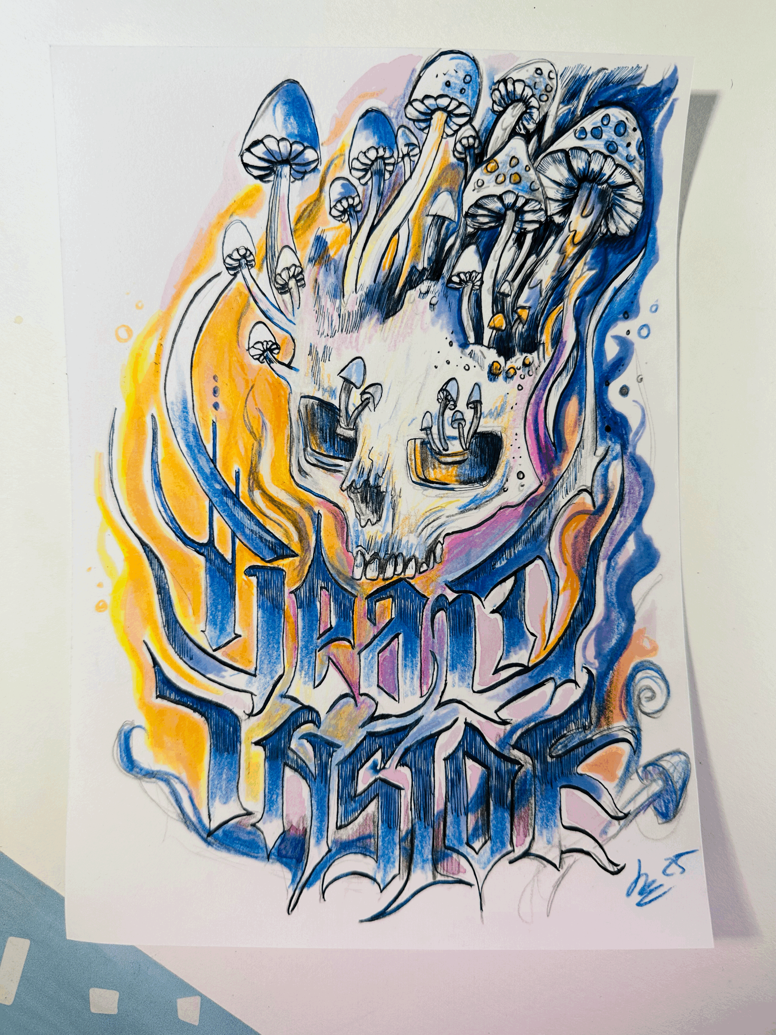 Dead Inside“ – A5 Originalzeichnung