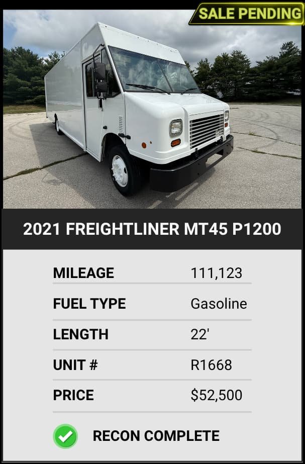 2021 Freightliner MT45 P1200 Step van for sale