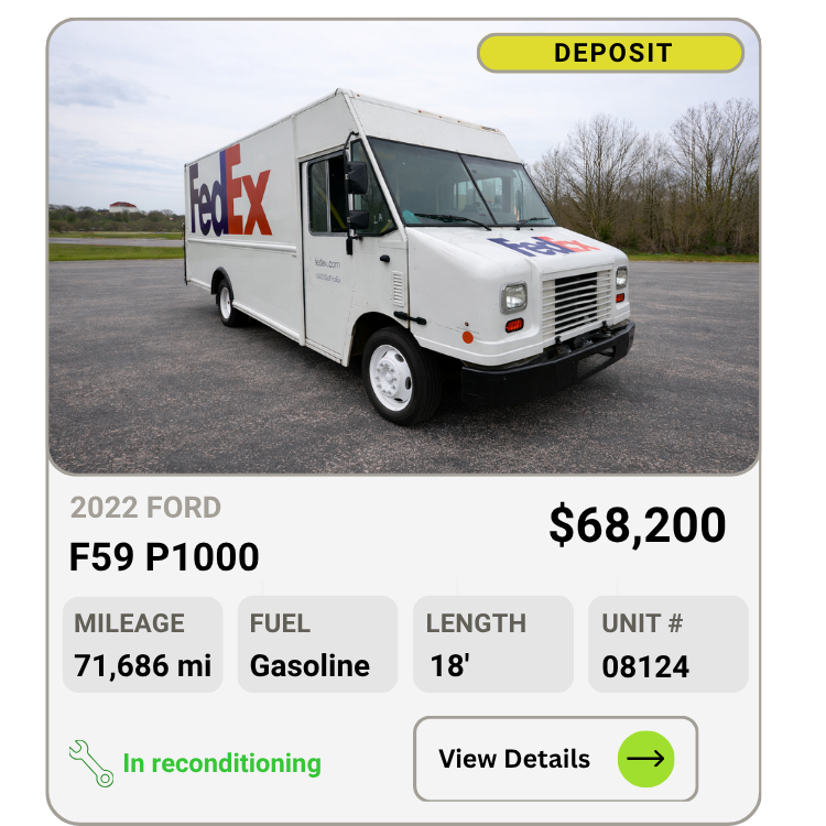 2022 Ford F59 P1000 step van for sale