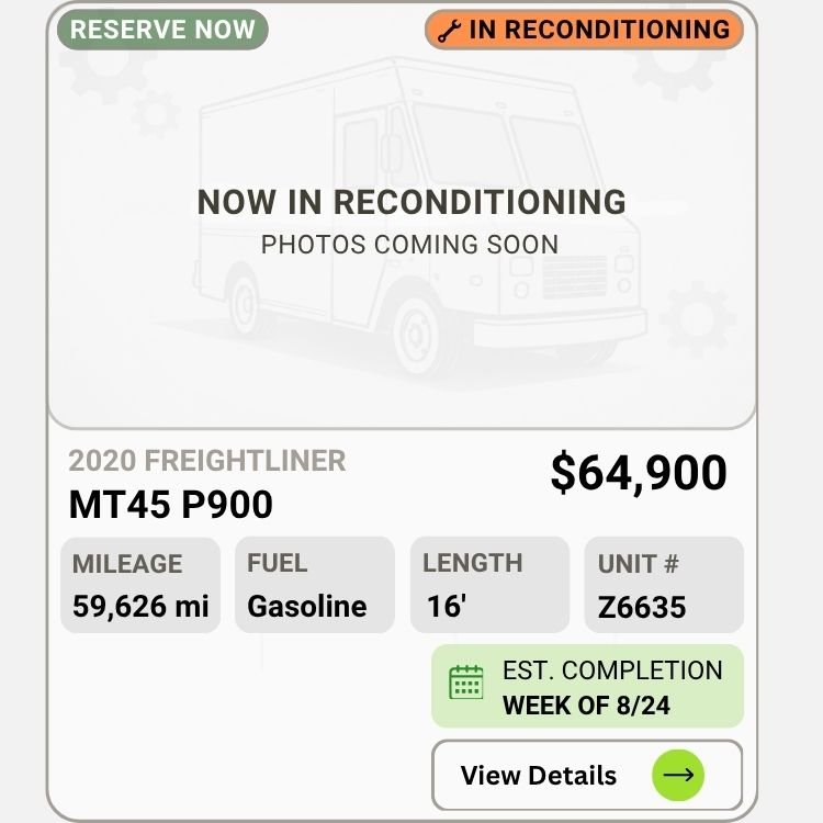 2020 Freightliner MT45 Step Van