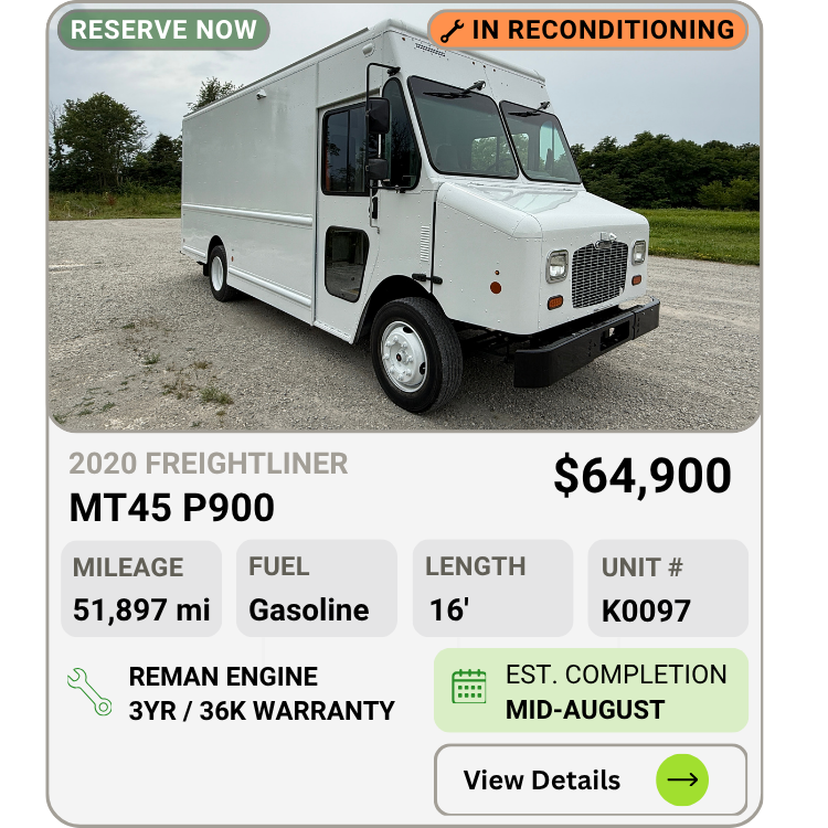 2020 Freightliner MT45 P900 step van for sale