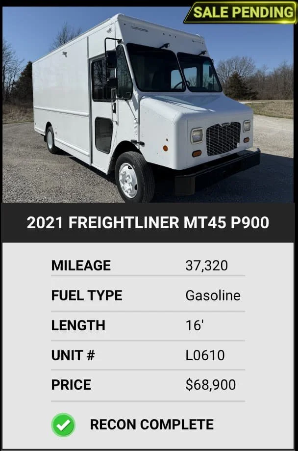 2021 Freightliner MT45 P900 Step Van for Sale