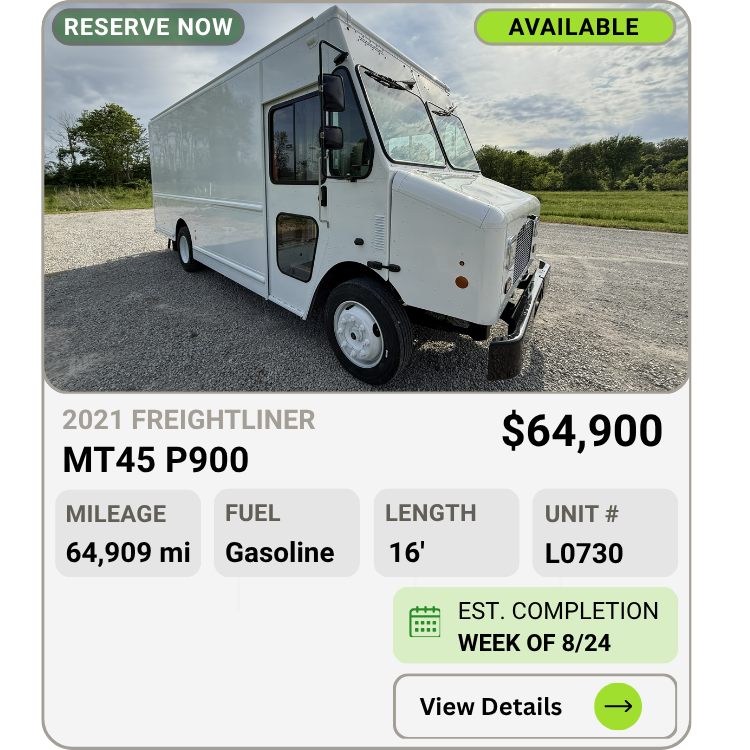 2021 Freightliner MT45 Step Van