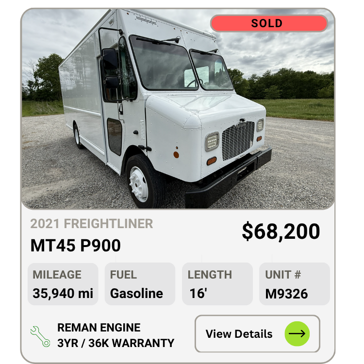 2021 Freightliner MT45 P900 Step Van for Sale