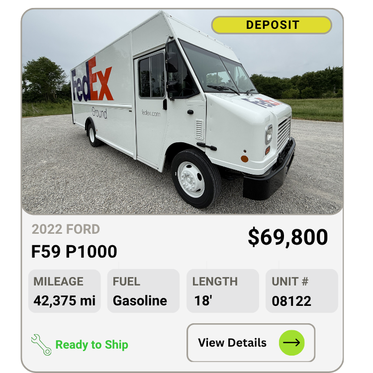 2022 Ford F59 P100 Step Van for Sale