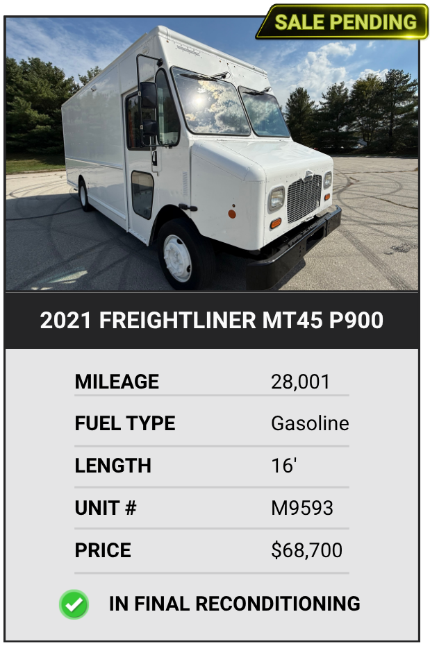 2021 Freightliner MT45 P900 Step Van for Sale
