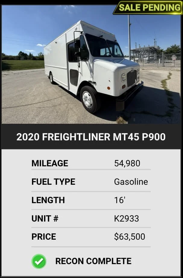 2020 Freightliner MT45 P900 step van for sale