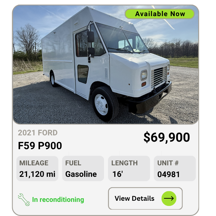 2021 Ford F59 P900 step van for sale