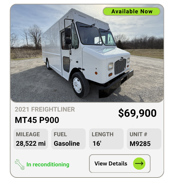 2021 Freightliner MT45 P900 step van for sale