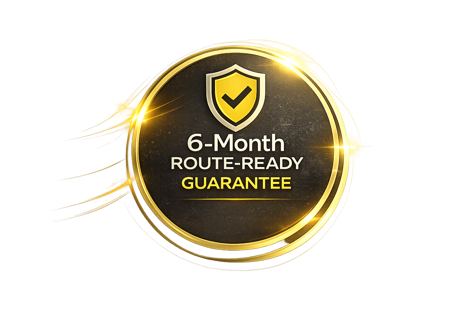6-Month Route-Ready Guarantee - Badge