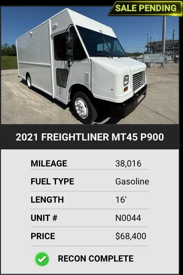 2021 Freightliner MT45 P900 step van for sale