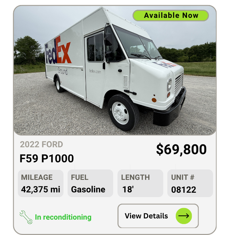 2022 Ford F59 P100 Step Van for Sale