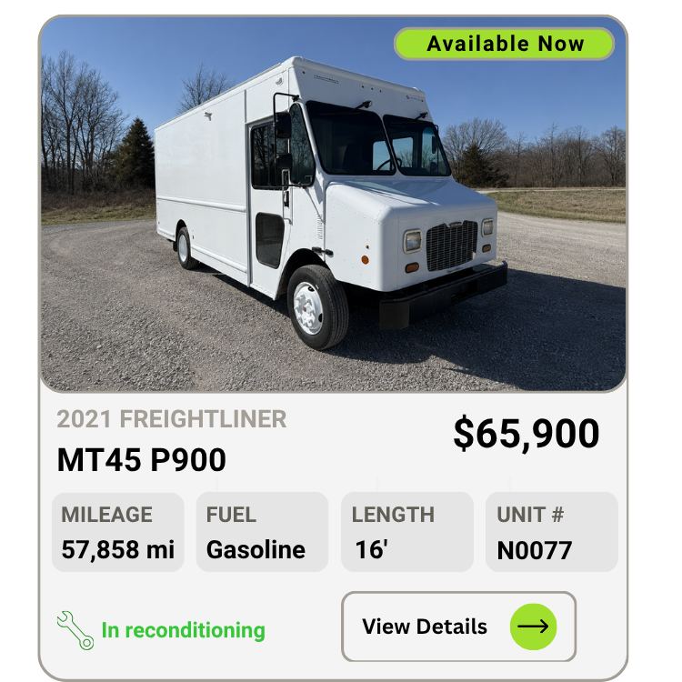 2021 Freightliner MT45 P900 step van for sale