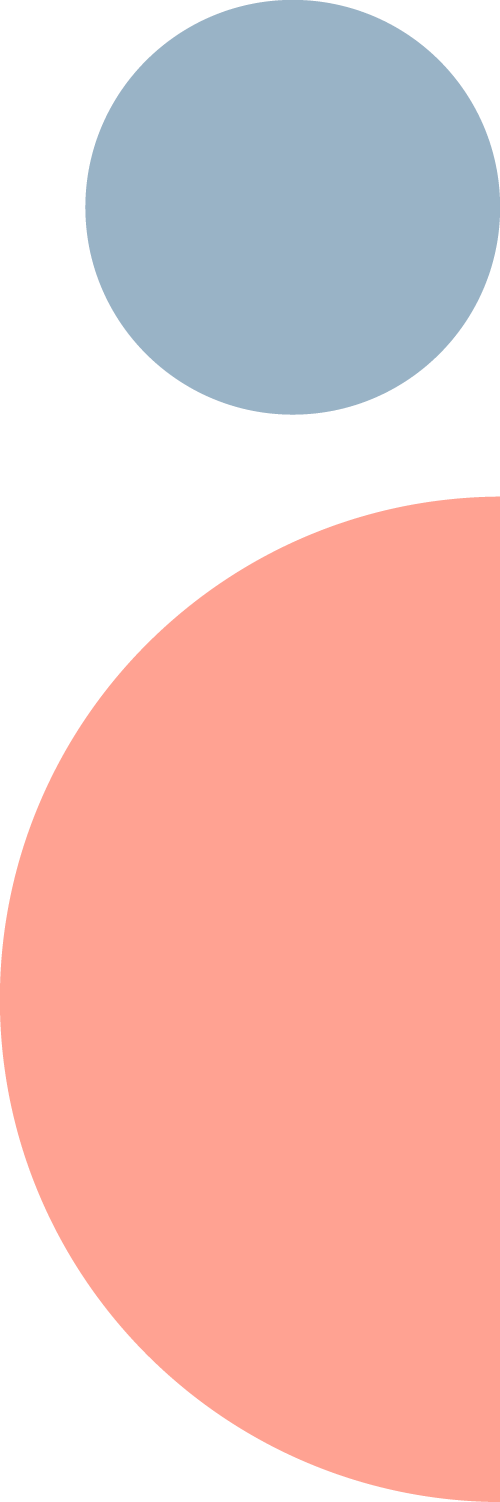 Kreis und Halbkreis als Person abstrahiert