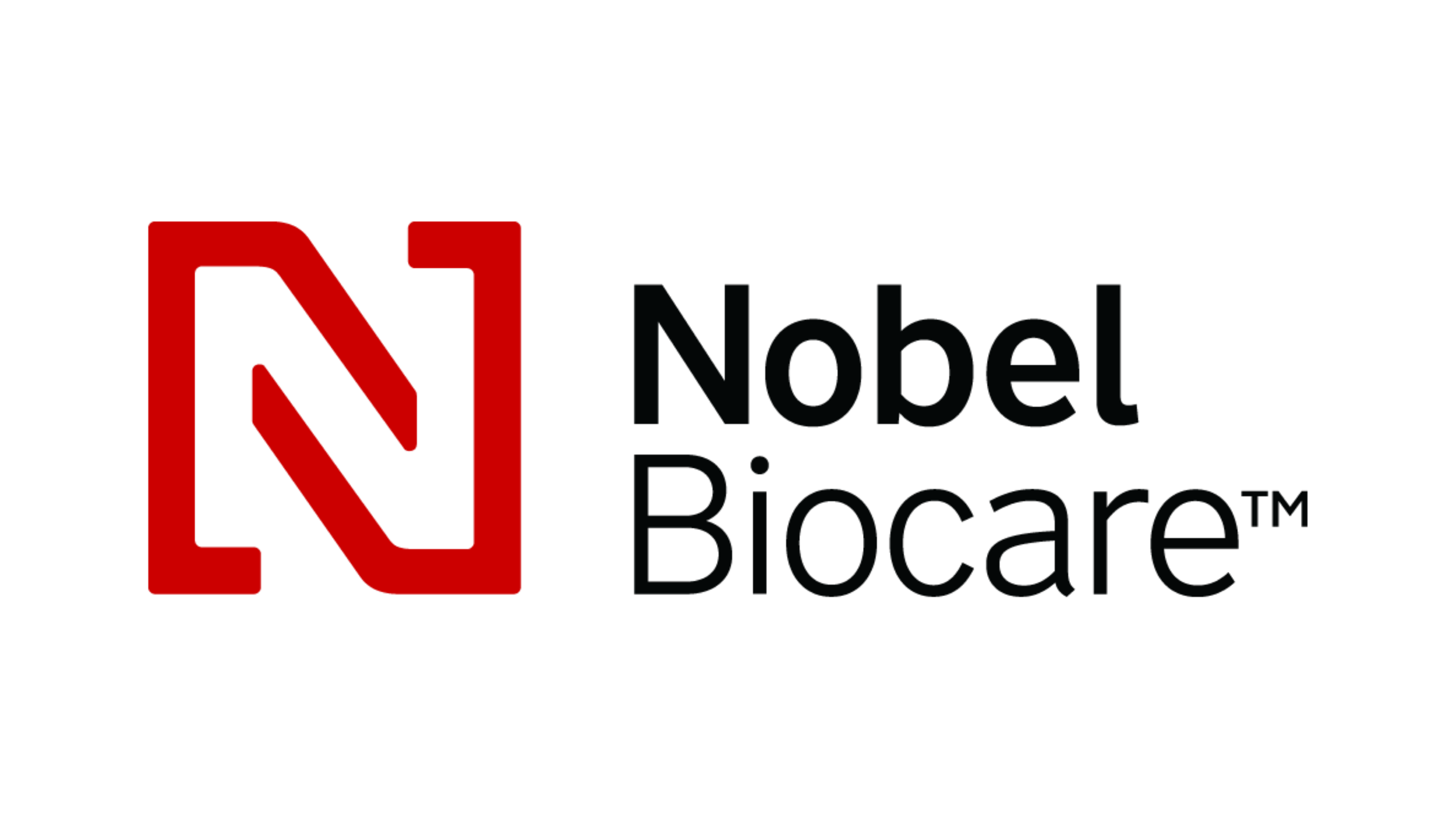 The Nobel Biocare logo featuring a stylized red letter N and black text.