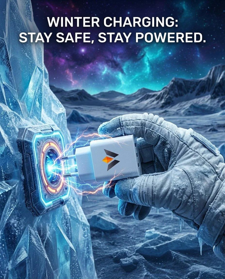 ❄️ Winter Charging Safety Checklist ❄️

Keep your devices safe this season:
✓ Charge in room temperature environments
✓ Avoid extreme cold exposure
✓ Use certified cables only
✓ Never cover charging devices

Your tech deserves reliable care. Stay pow