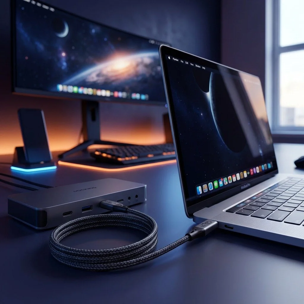 🚀 One Cable to Boldly Charge Where No Cable Has Charged Before! 🚀
Tired of cables that choke your setup? Meet the Neptune Rings Aurora Gray &ndash; the premium 2m beast that's Thunderbolt 5-ready and unleashes 80Gbps bidirectional speeds (up to 120