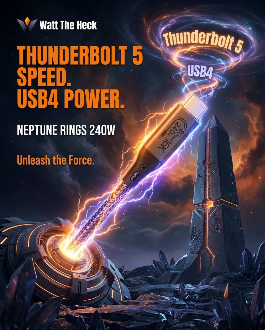 🚀 One Cable to Boldly Charge Where No Cable Has Charged Before! 🚀
Tired of cables that choke your setup? Meet the Neptune Rings Aurora Gray &ndash; the premium 2m beast that's Thunderbolt 5-ready and unleashes 80Gbps bidirectional speeds (up to 120