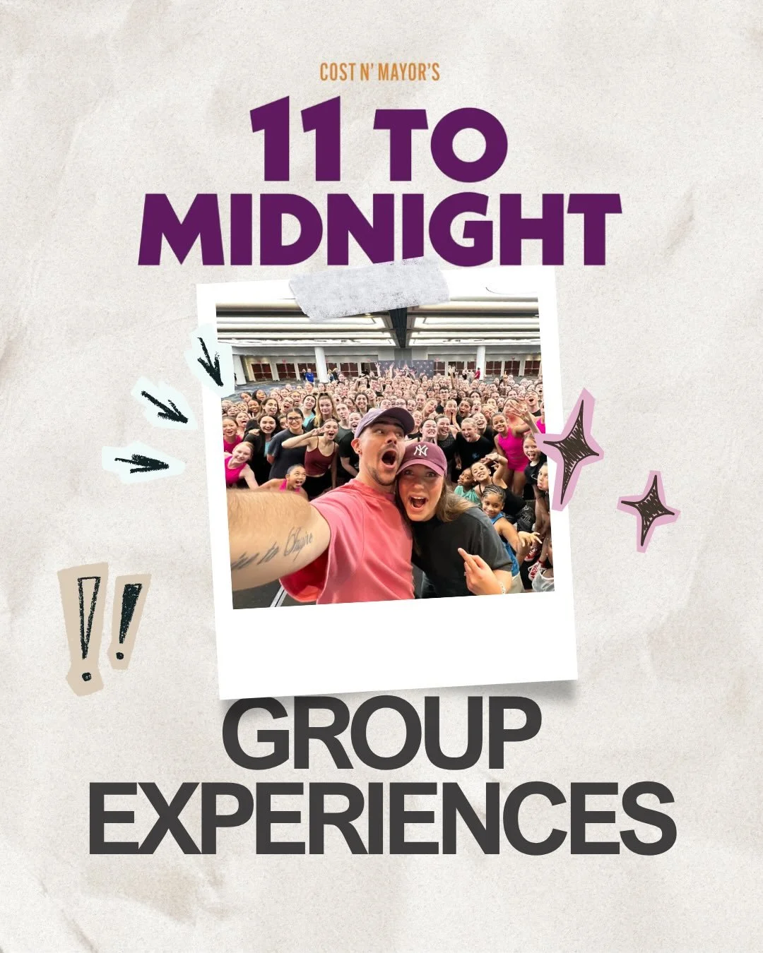have a once-in-a-lifetime NYC theater experience when you come see 11 to Midnight! Tour our historic theater, meet the cast, dance with our stars and MORE ✨ contact hello@11tomidnight.com to book the perfect experience for your group!